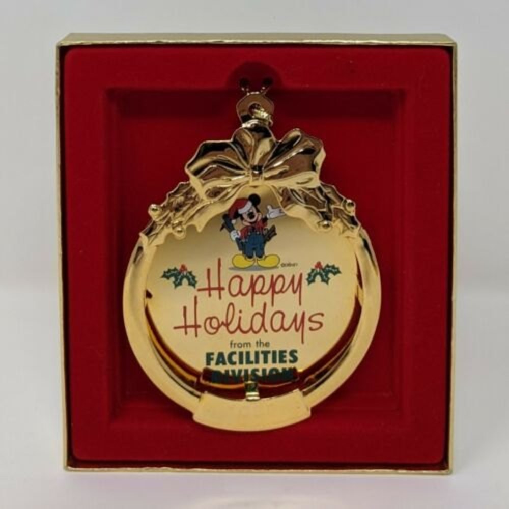 1997 Happy Holliday Facilities Division Mickey Mouse Disney Christmas Ornament